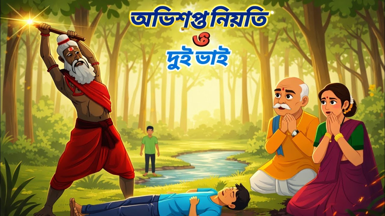 অভিশপ্ত নিয়তি ও দুই ভাই। Moral story। Thakumar jhuli । Bangla golpo। Khusir golpo। Story Cartoon TV