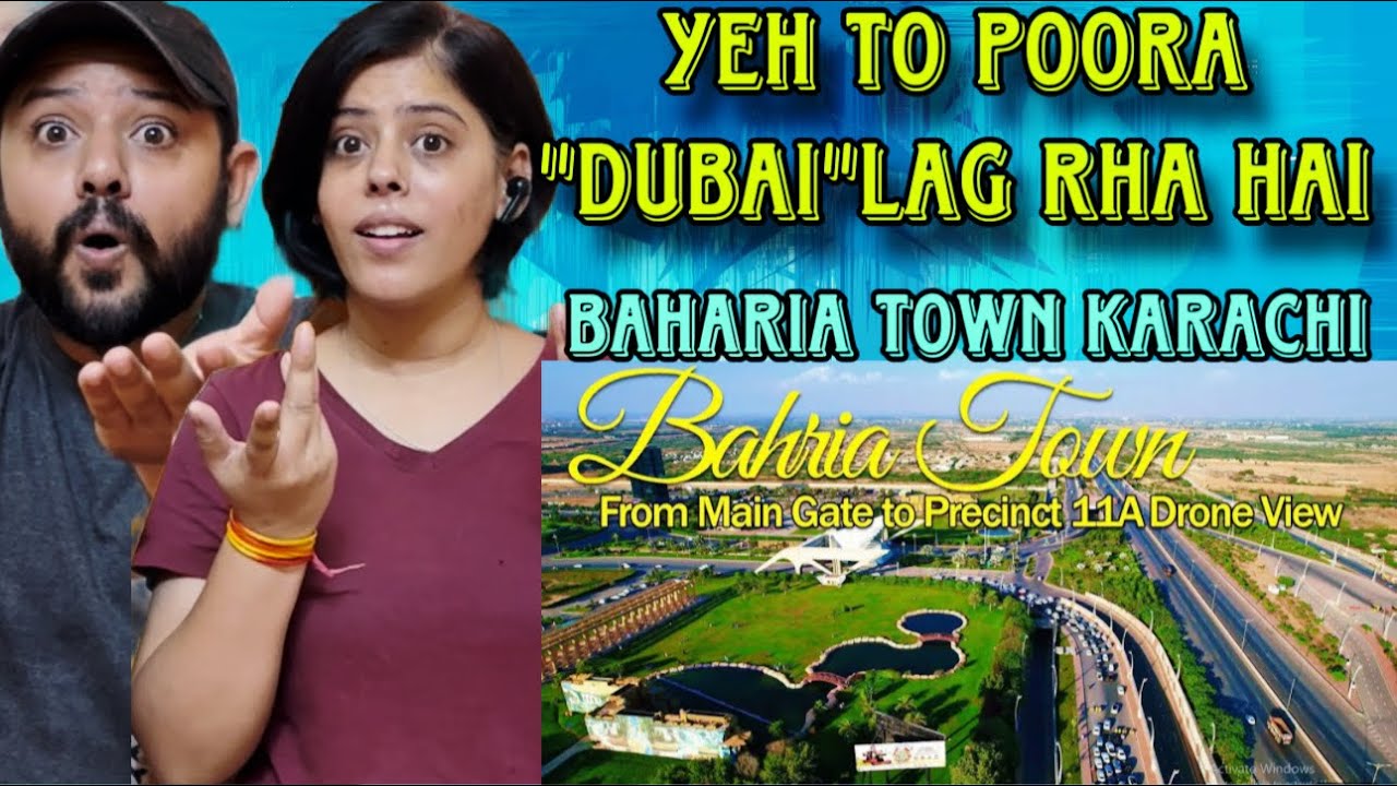 INDIAN REACTION ON BAHRIA TOWN KARACHI | BAHRIA TOWN KARACHI MESMERIZED US |