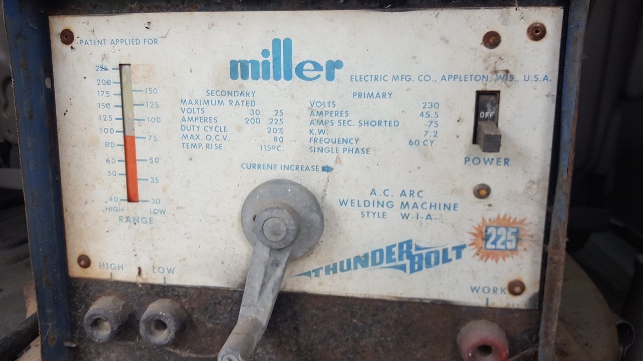 Old Miller Thunderbolt 225 Repair & Cleaning