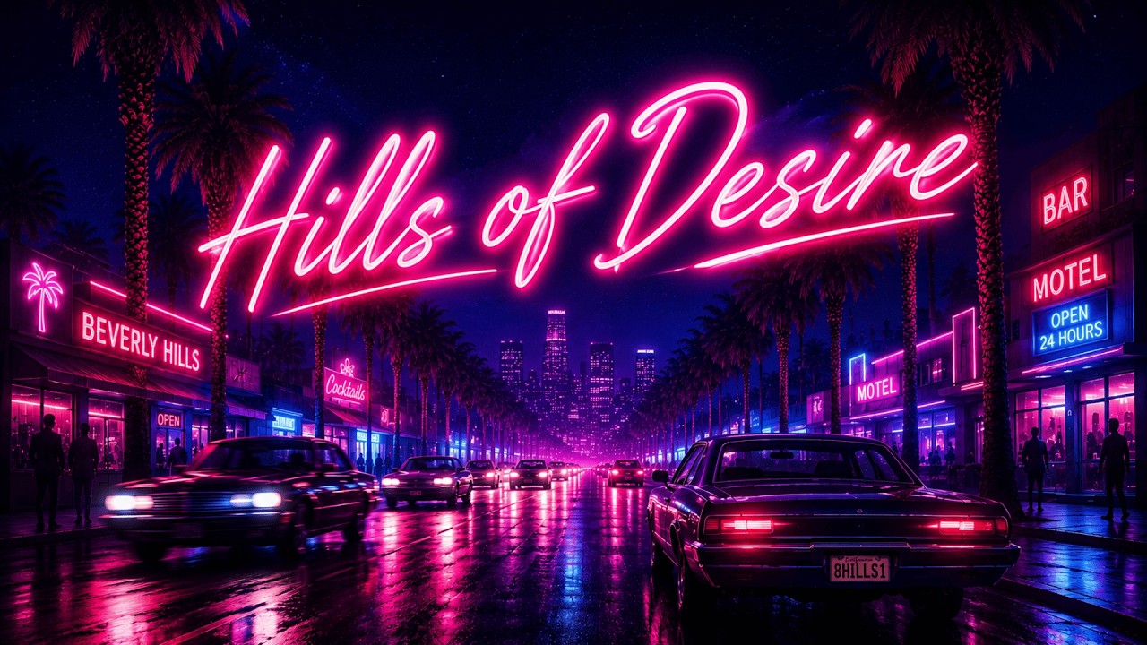 Hills of Desire – Synthwave Night Drive Song