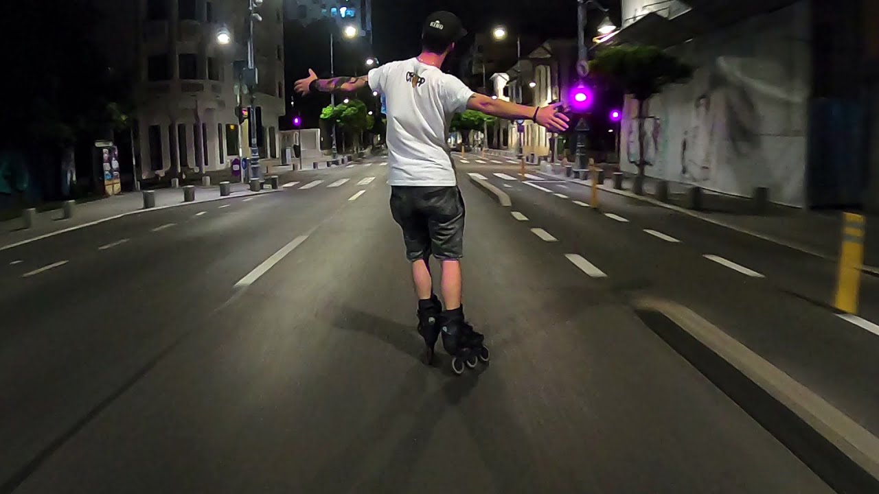 Inline Skating On a Date With Happiness