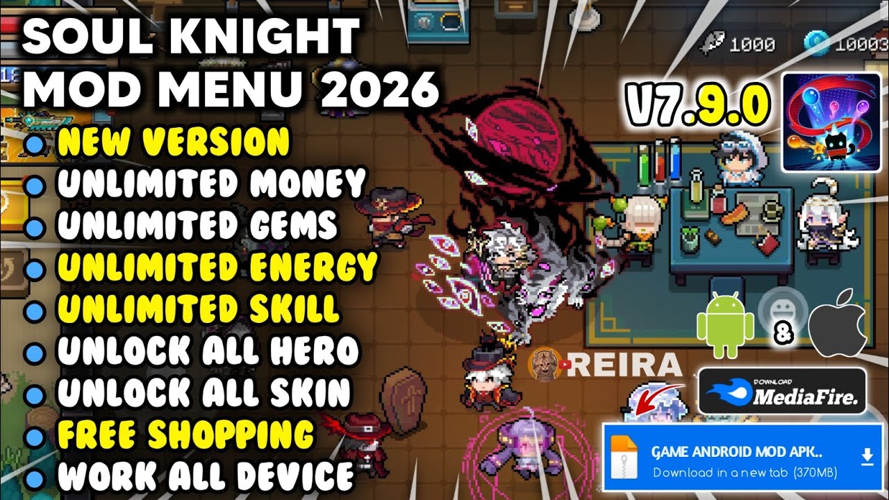 SOUL KNIGHT MOD MENU 7.9.0 - Soul Knight Mod Apk Unlimited Money & Unlock All Character New 2026