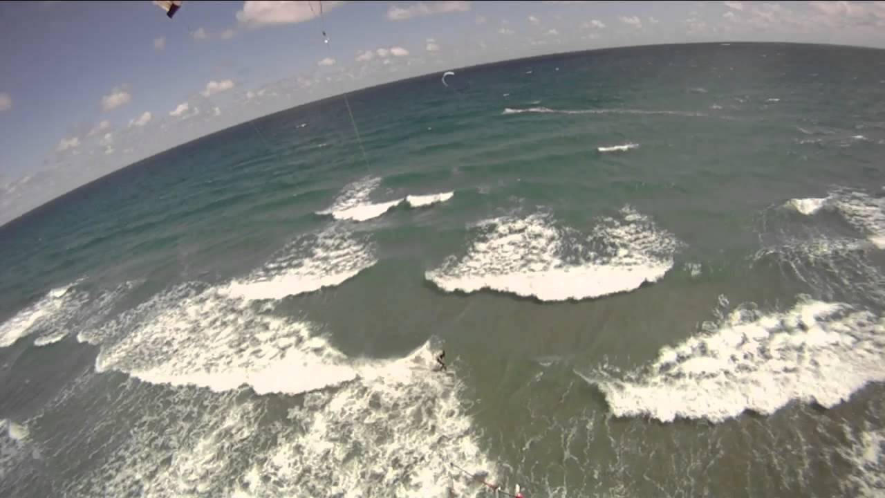Kite Surfing with Sharks