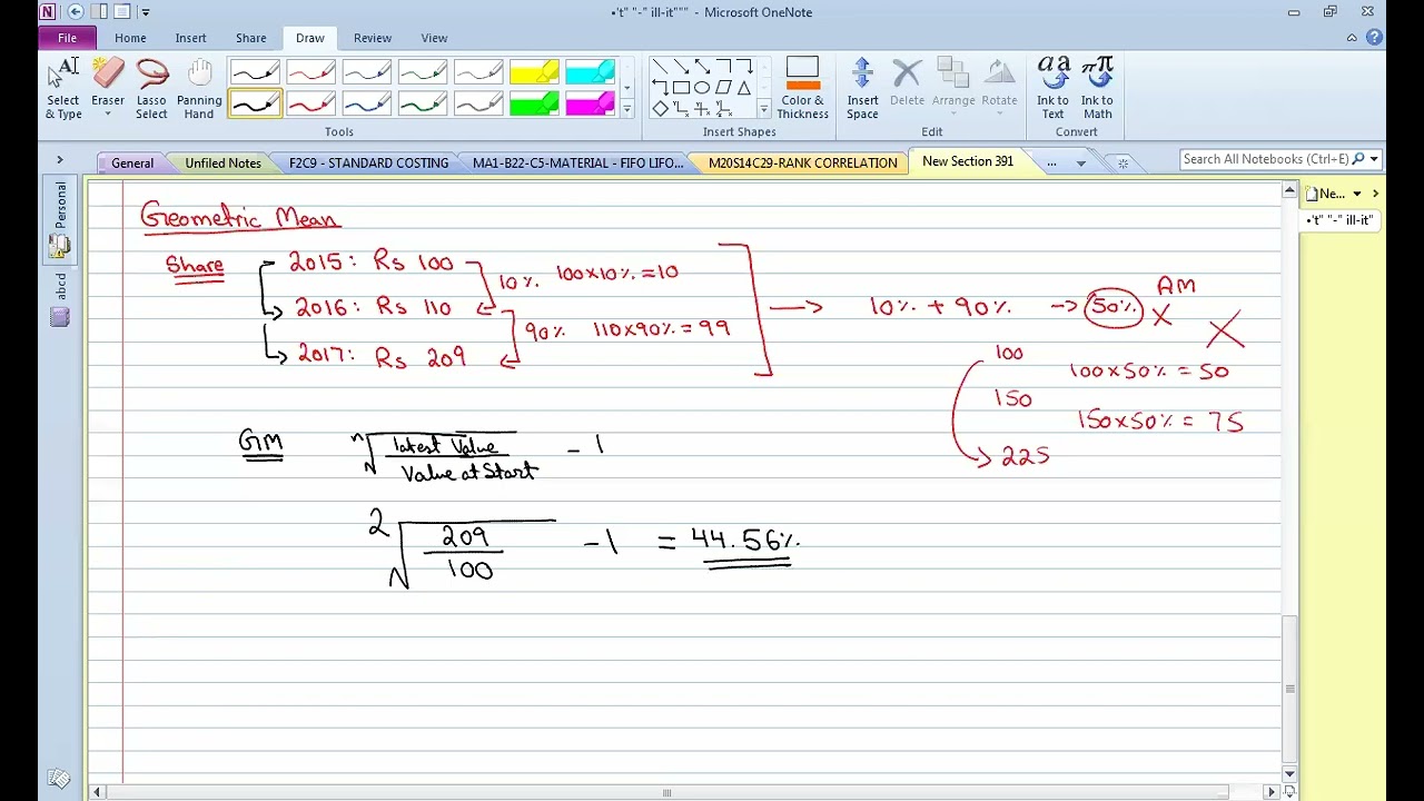 Geometric mean