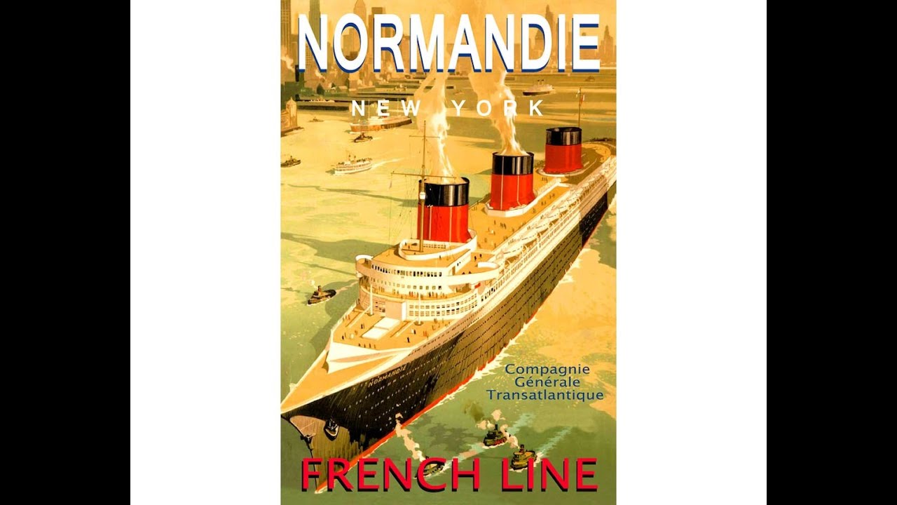 s.s. Normandie - CGT - French Line - Steve Walker Color