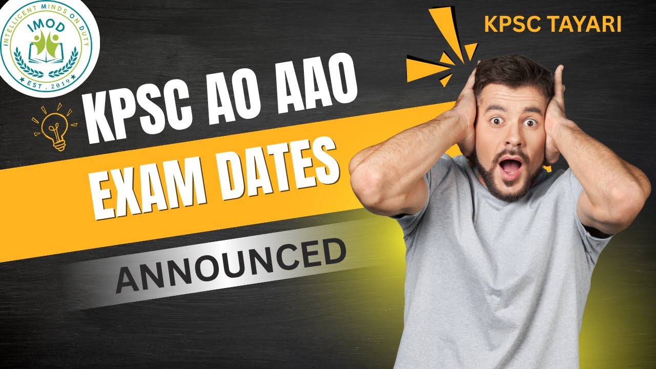 KPSC AO & AAO EXAM DATE | AGRICULTURE OFFICER & ASSISTANT AGRI OFFICER EXAM NOTES & CLASSES 2025