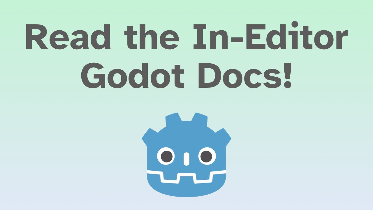 How to Read the Docs in the Godot Editor | Godot 4 Quick Tip