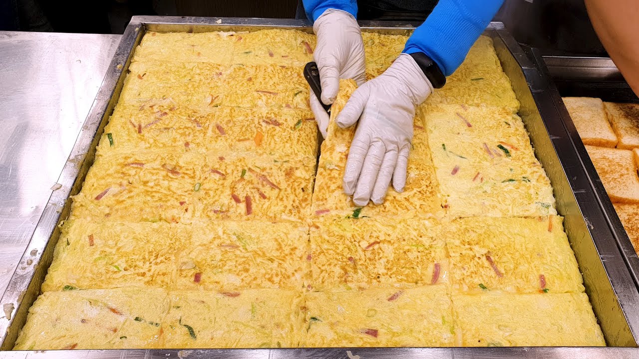 Легенды тоста Кореи! Лучший тост с яйцом, сыром, креветками и французский тост