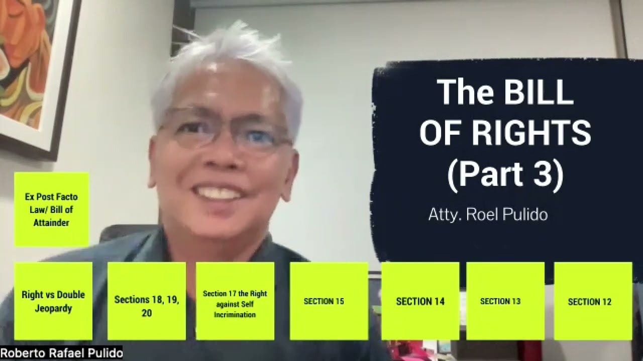 Section 15 Habeas Corpus | Consti II. Bill of Rights | Atty. Roel Pulido