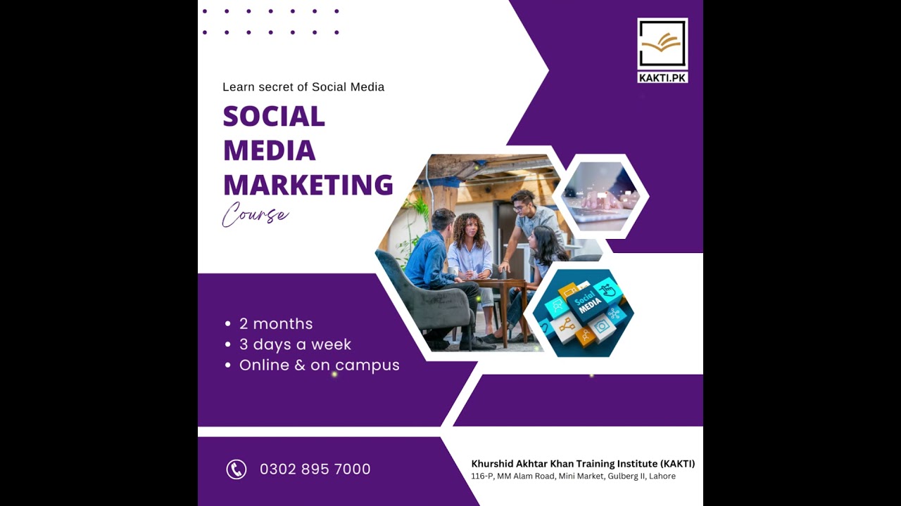 SOCIAL MEDIA MARKETING COURSE IN LAHORE | KAKTI