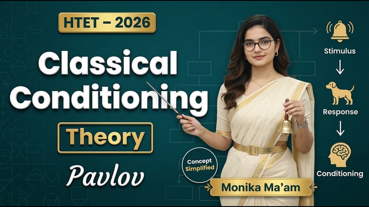 HTET 2026 Psychology | Pavlov Classical Conditioning Trick से समझो