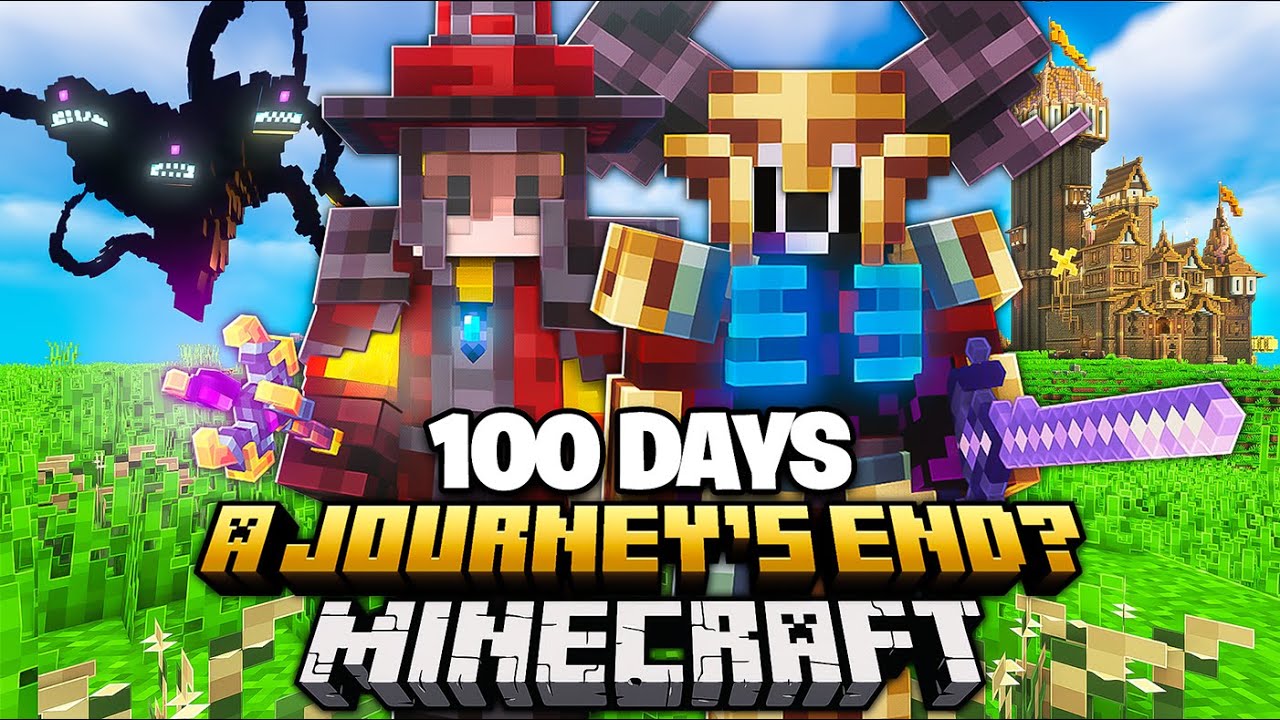 I Survived 100 Days in A Journey's End in Minecraft...