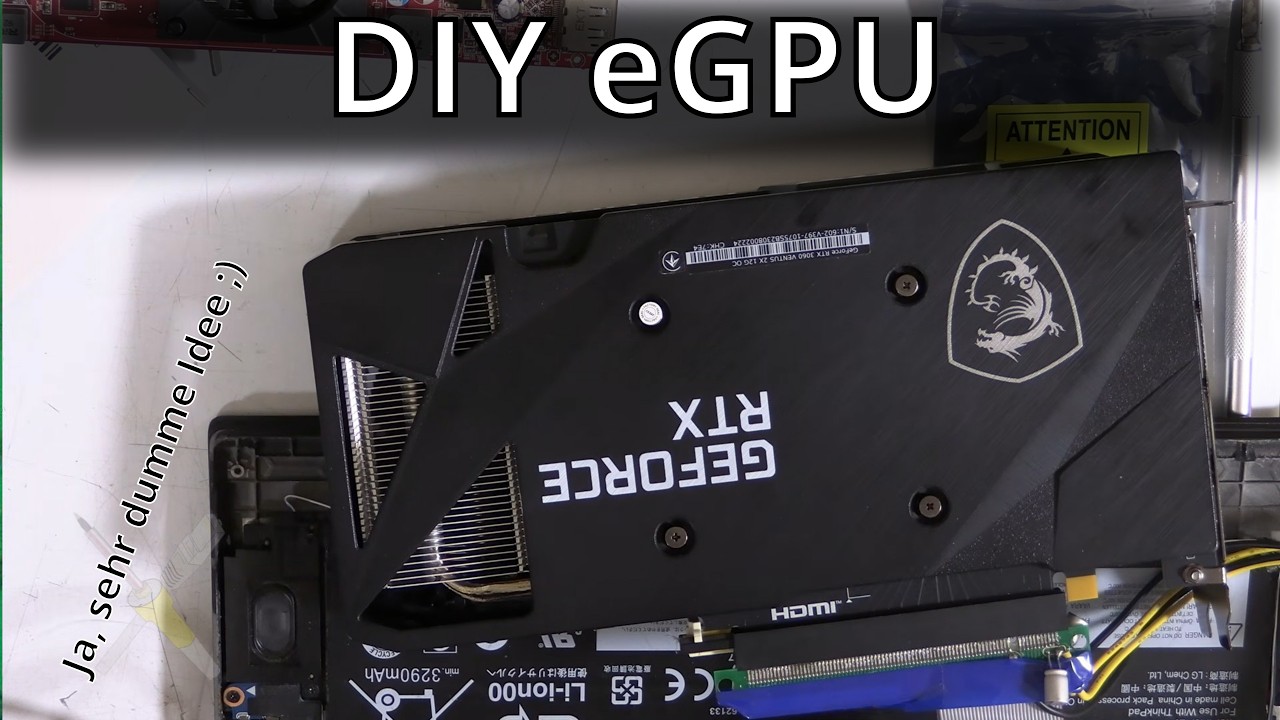 BitBastelei #685 - DIY eGPU: M.2 NVME ist auch nur PCIe