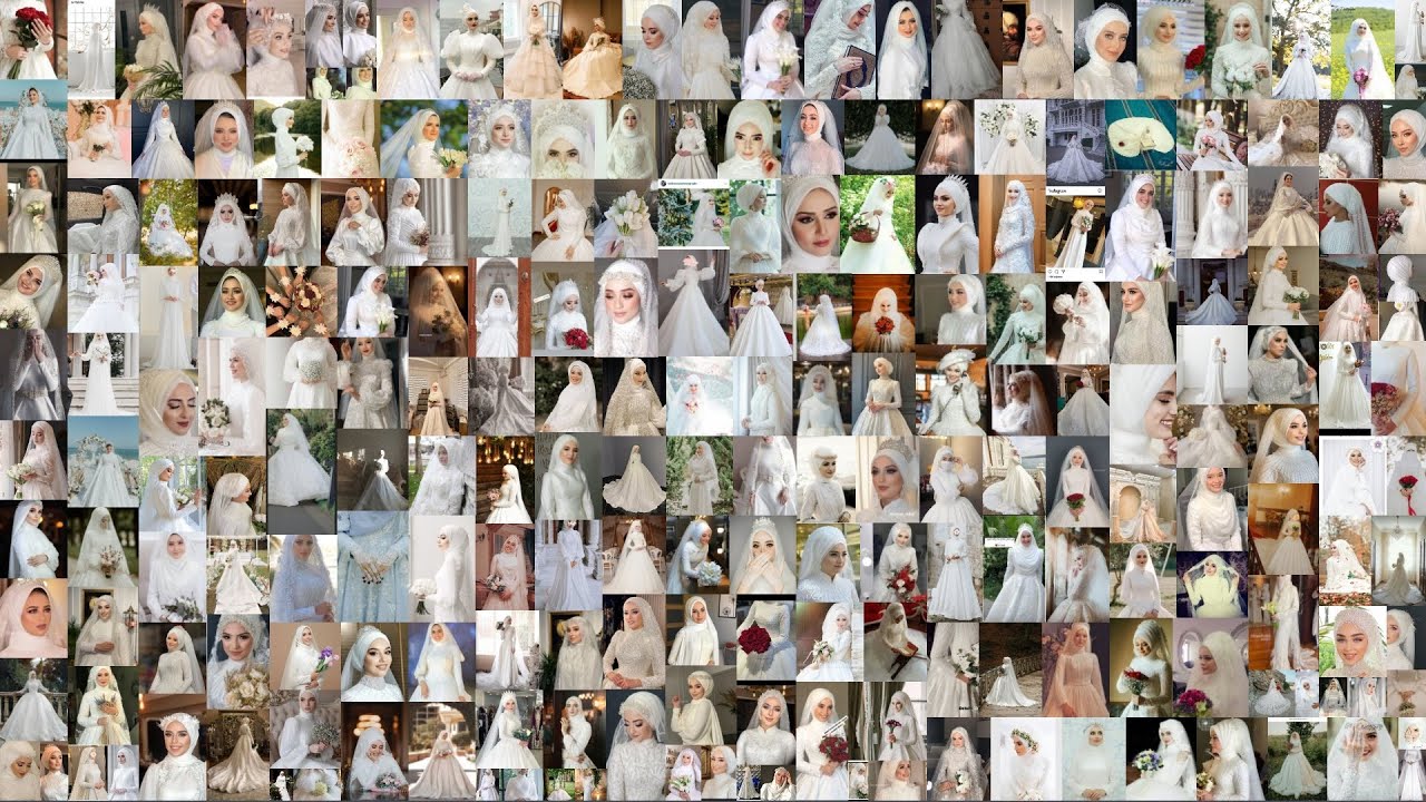 White Wedding Dress For Muslim Hijab Bridal | 200+ Top  Amazing Reception Event Dress International