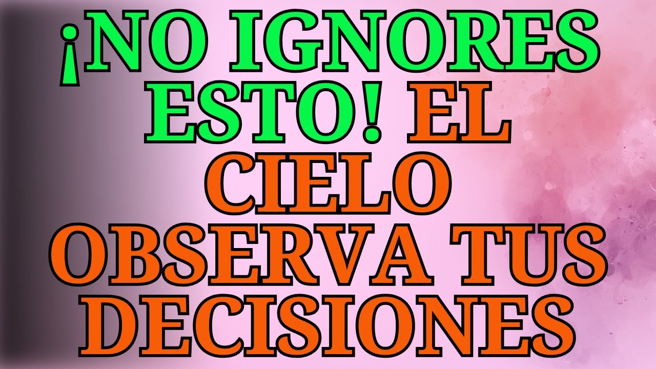 ❤️‍🔥¡NO IGNORES ESTO! EL CIELO OBSERVA TUS DECISIONES