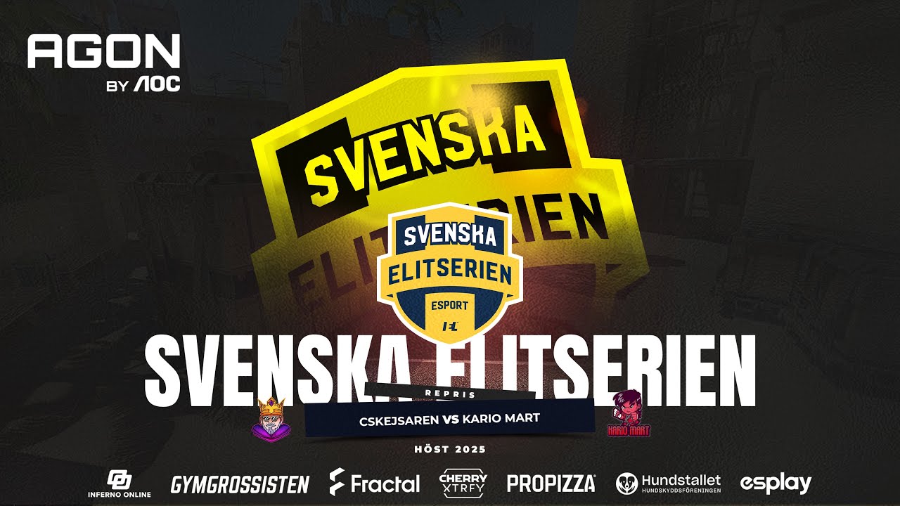 Svenska Elitserien CS2 | Höst 2025 - Kvartsfinal | CSKejsaren vs Kario mart