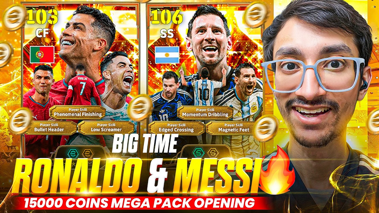 BEST PACK for F2P USERS 🥵109 BIG TIME RONALDO + 111 BIG TIME MESSI in efootball 😭 LIVING LEGENDS 26⚡