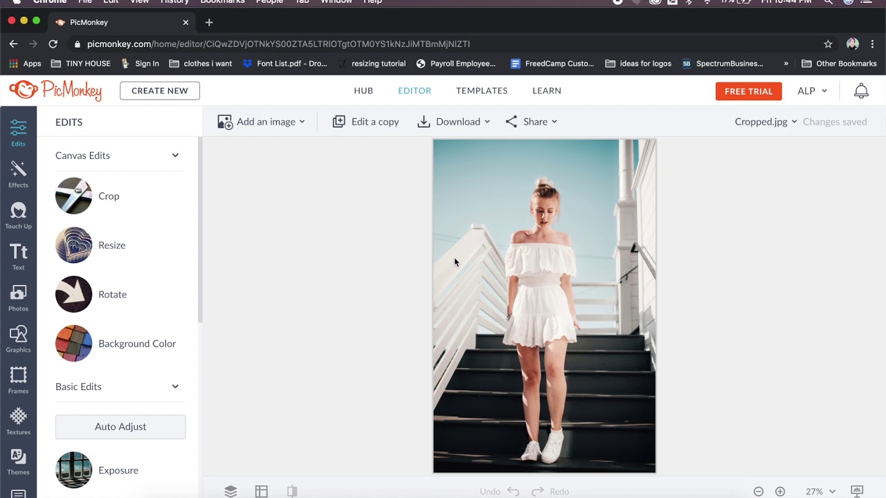 PicMonkey Tutorial: How to crop images