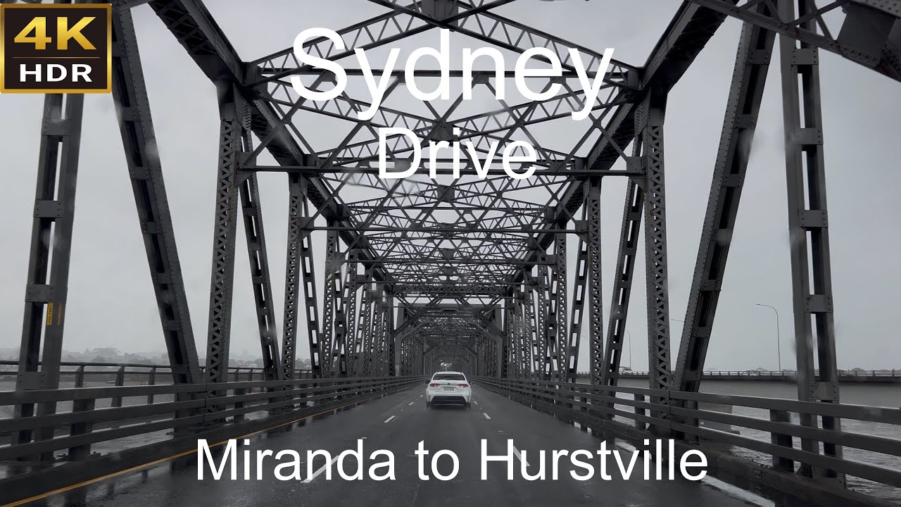 Driving In The Rain | Miranda to Hurstville | Sydney Australia