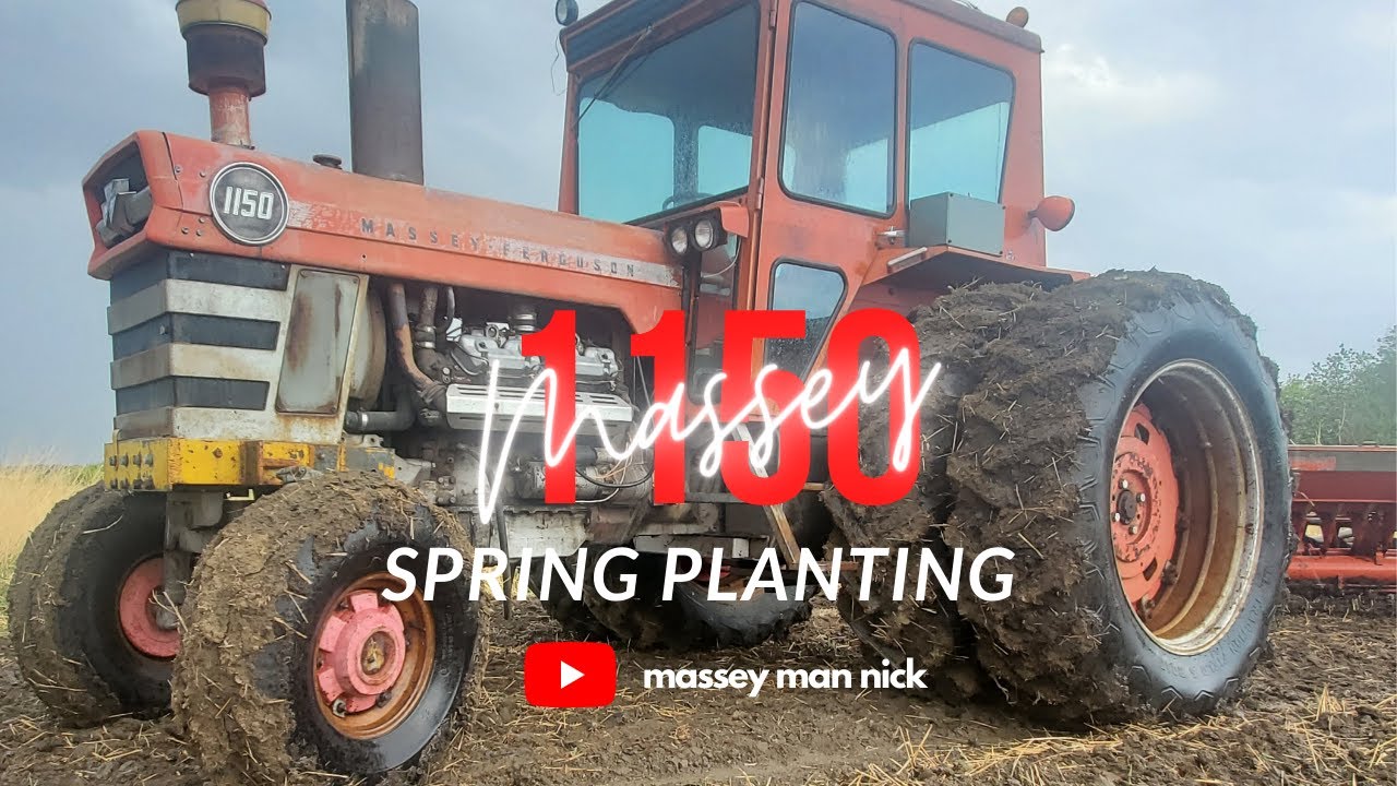 Massey Ferguson 1150 Spring Planting - Classic MF Iron At Work | Massey 1150 Tractor & MF 36 Disc