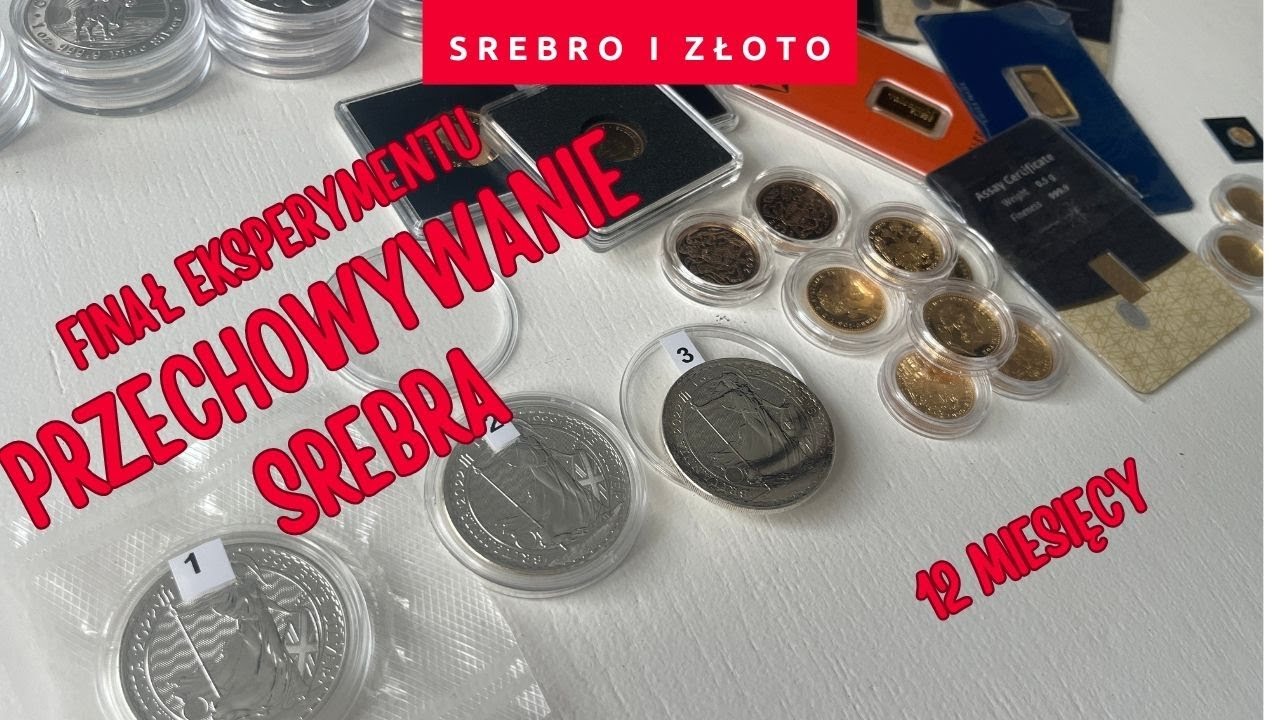 Przechowywanie srebrnych monet! Finał eksperymentu trwającego 12 miesięcy!
