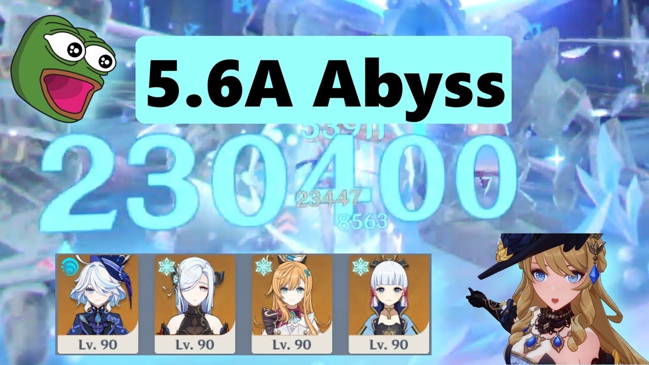 C0 Ayaka +C1 R1 Escoffier Premium team vs 5.6A abyss (top half, non-continuous)