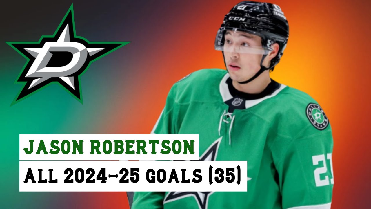 Jason Robertson (#21) All 35 Goals of the 2024-25 NHL Season