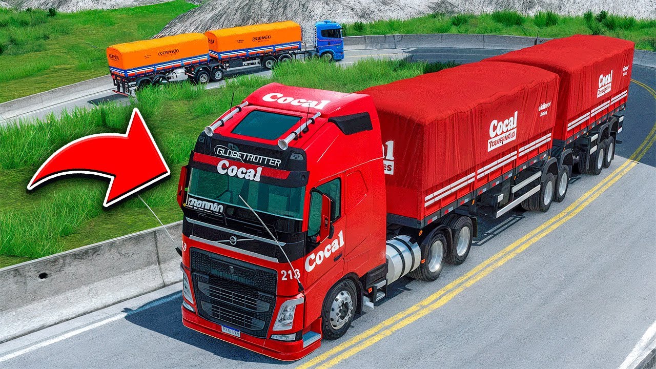 MEU CAMINHÃO NÃO AGUENTOU SUBIR A SERRA PERIGOSA no GLOBAL TRUCK ONLINE! ( ft @Gabríliz TV )