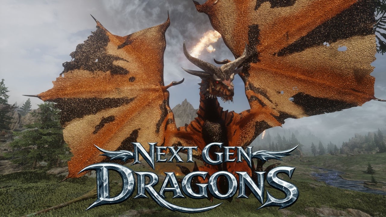 Fire and Blood Next Gen Dragon VFX and Next Gen Dragons test and showcase