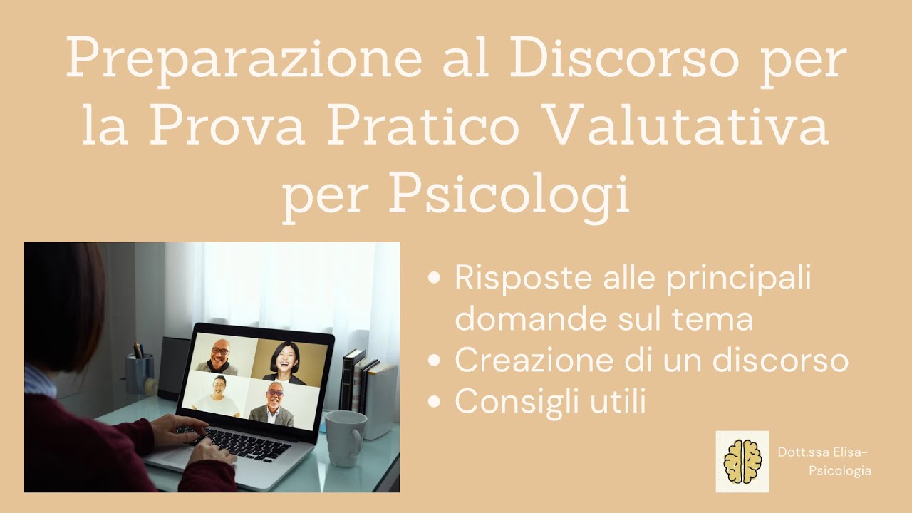 Preparazione al Discorso per la Prova Pratico Valutativa - Abilitazione alla professione psi