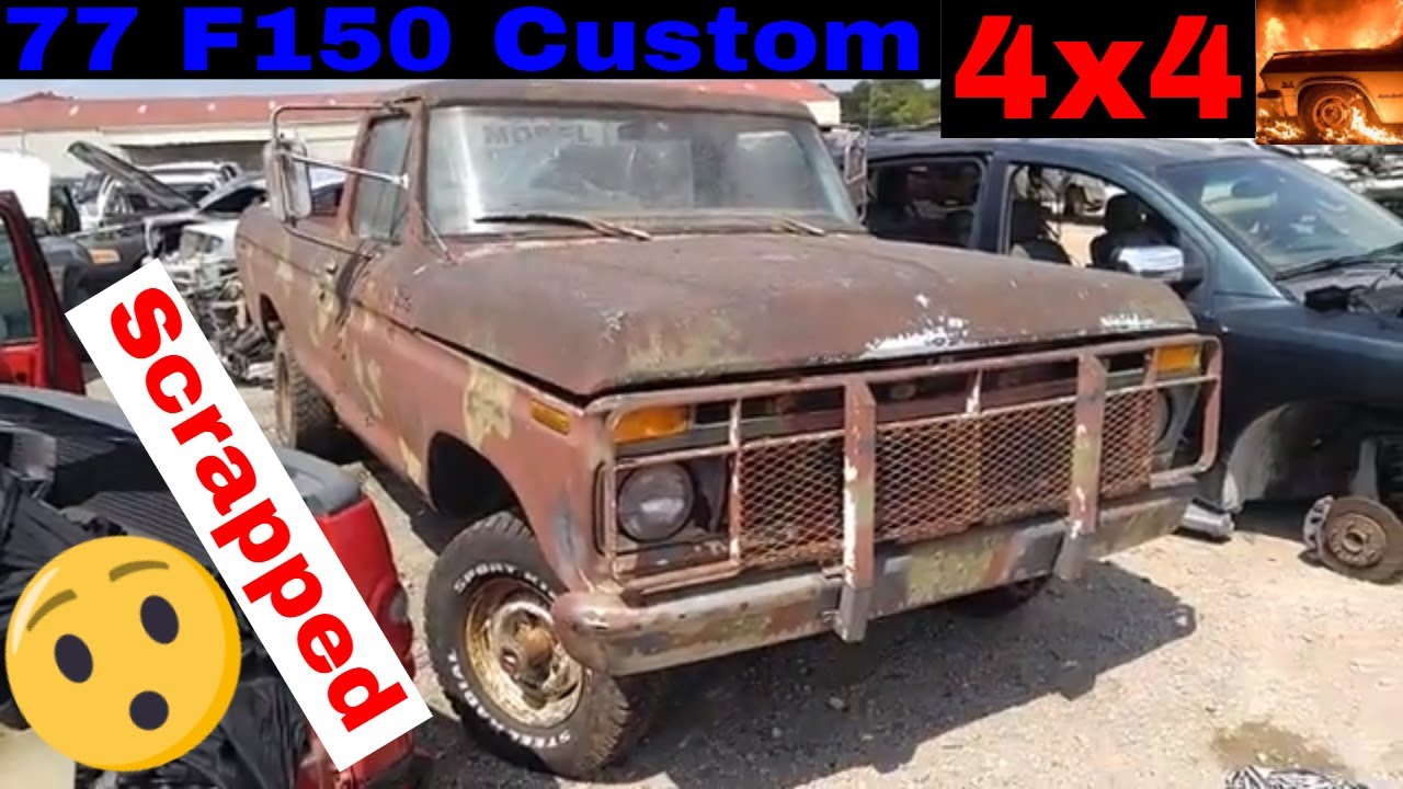 1977 Ford F150 Custom 4x4 Junk Yard Find