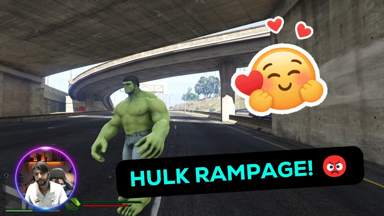 Hulk vs Police in GTA V 💥 | Epic Fight #Shorts #FYP #gtavlive