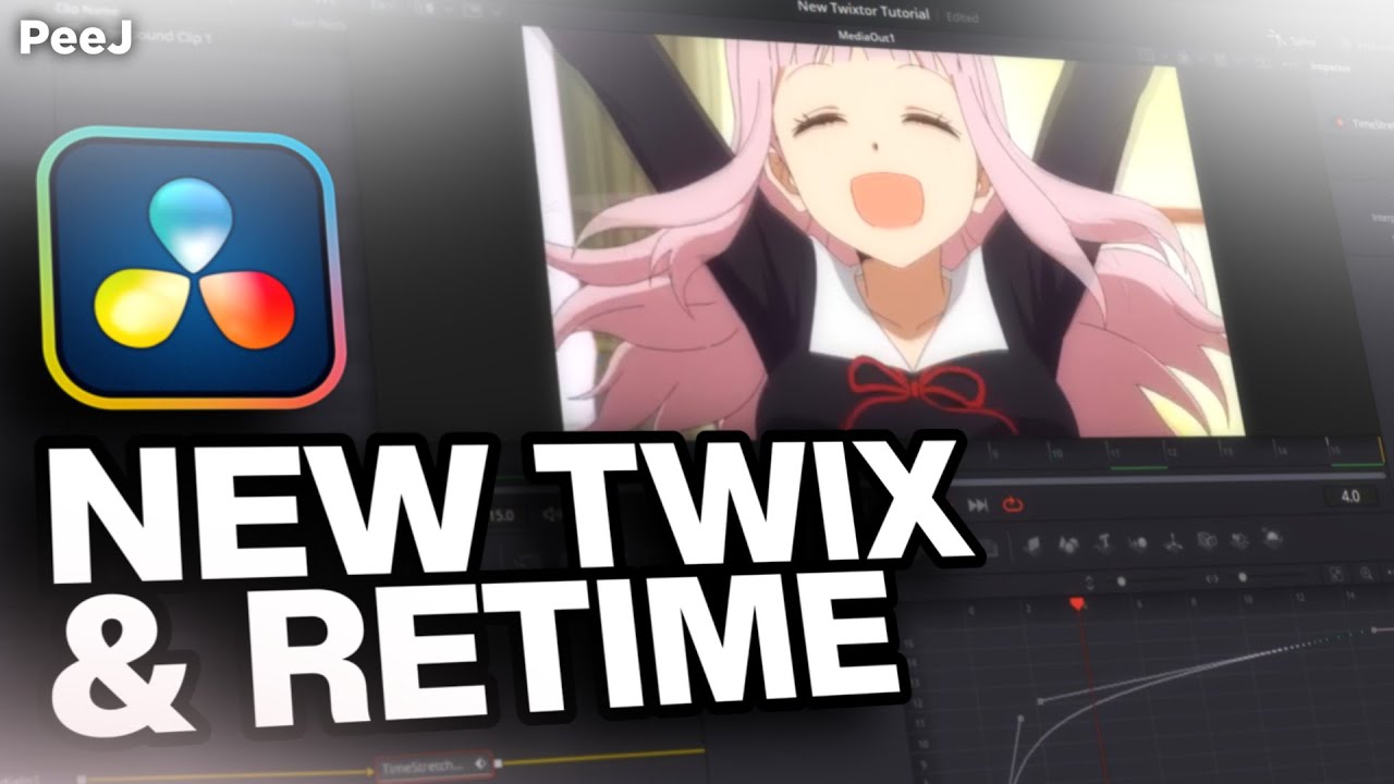 Улучшенный Twixtor и перераспределение времени в DaVinci Resolve