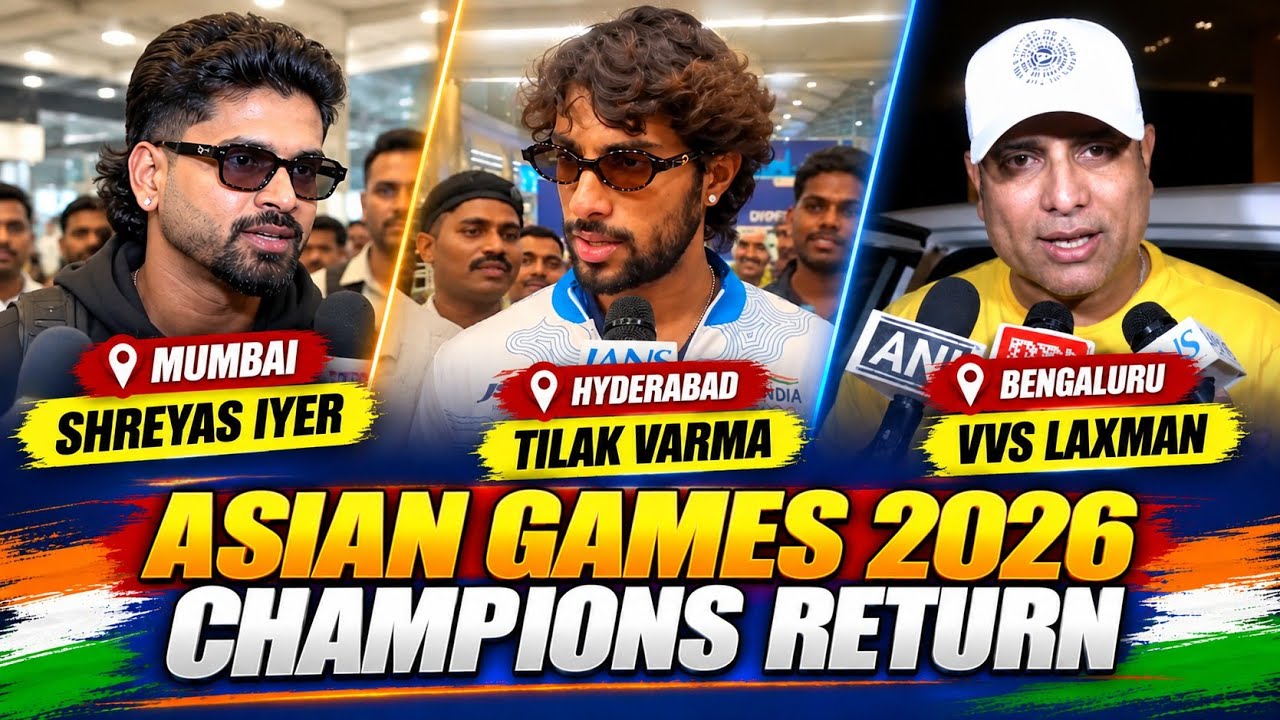 Shreyas Iyer, Tilak Varma, Shivam Dube i VVS Laxman wspominają złoty medal Indii na Igrzyskach Az...