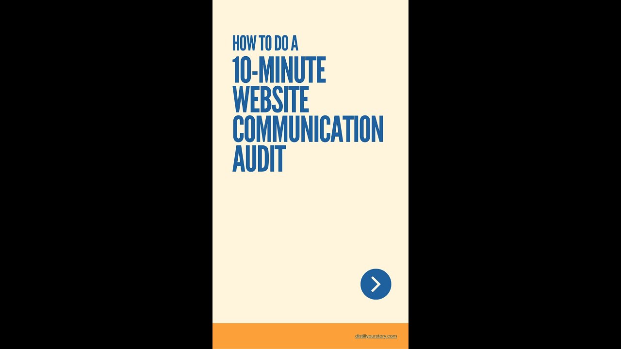 How to do a Website Communication Audit in under 10 minutes