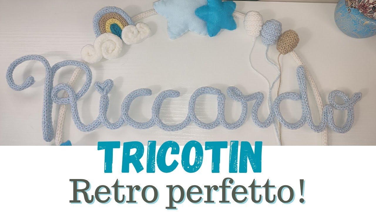 Come rifinire il retro di un fiocco nascita | Tutorial Tricotin passo passo/ Clean & professional