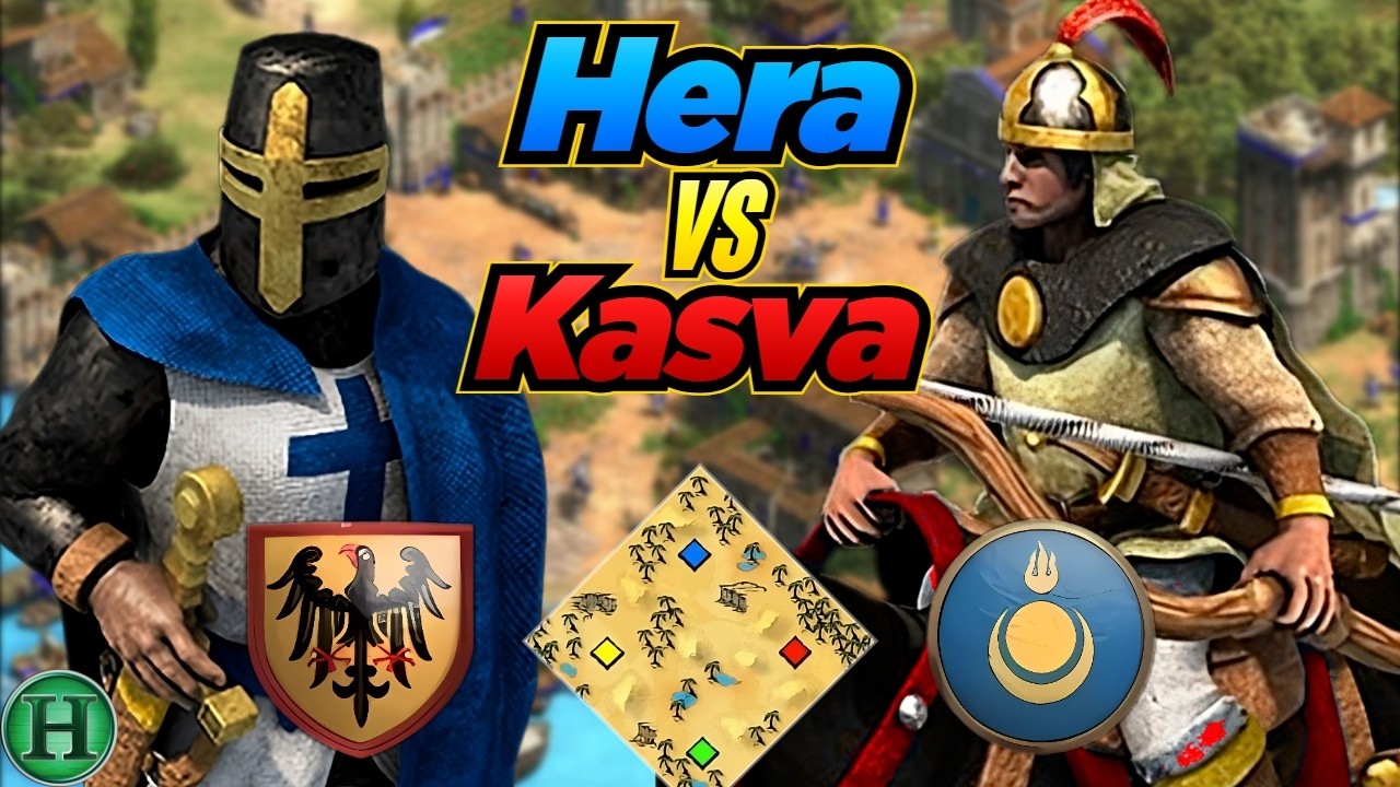 Teutons vs Mongols | 1v1 Arabia | vs Kasva | AoE2