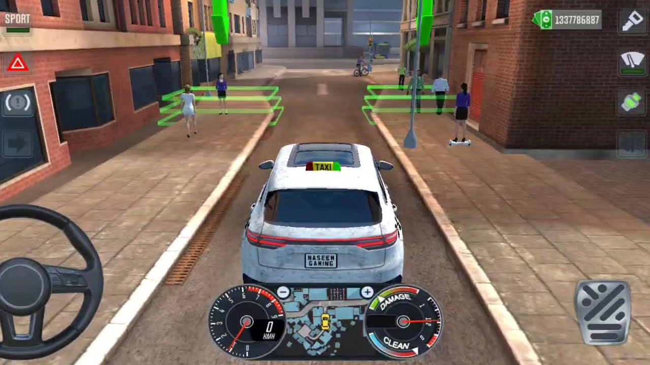 City Taxi Sim 3D - Realistic Car Driving Games Android iOS Gameplay