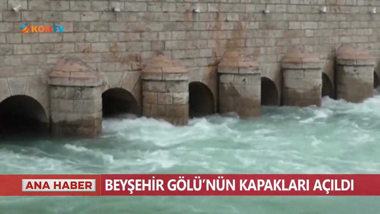 Beyşehir G&ouml;l&uuml;'n&uuml;n kapakları a&ccedil;ıldı