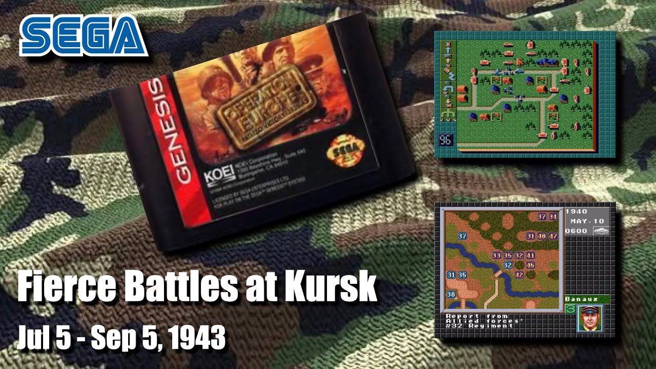 Operation Europe: Path to Victory 1939-45 | Fierce Battles at Kursk | Sega Genesis | Gameplay HD
