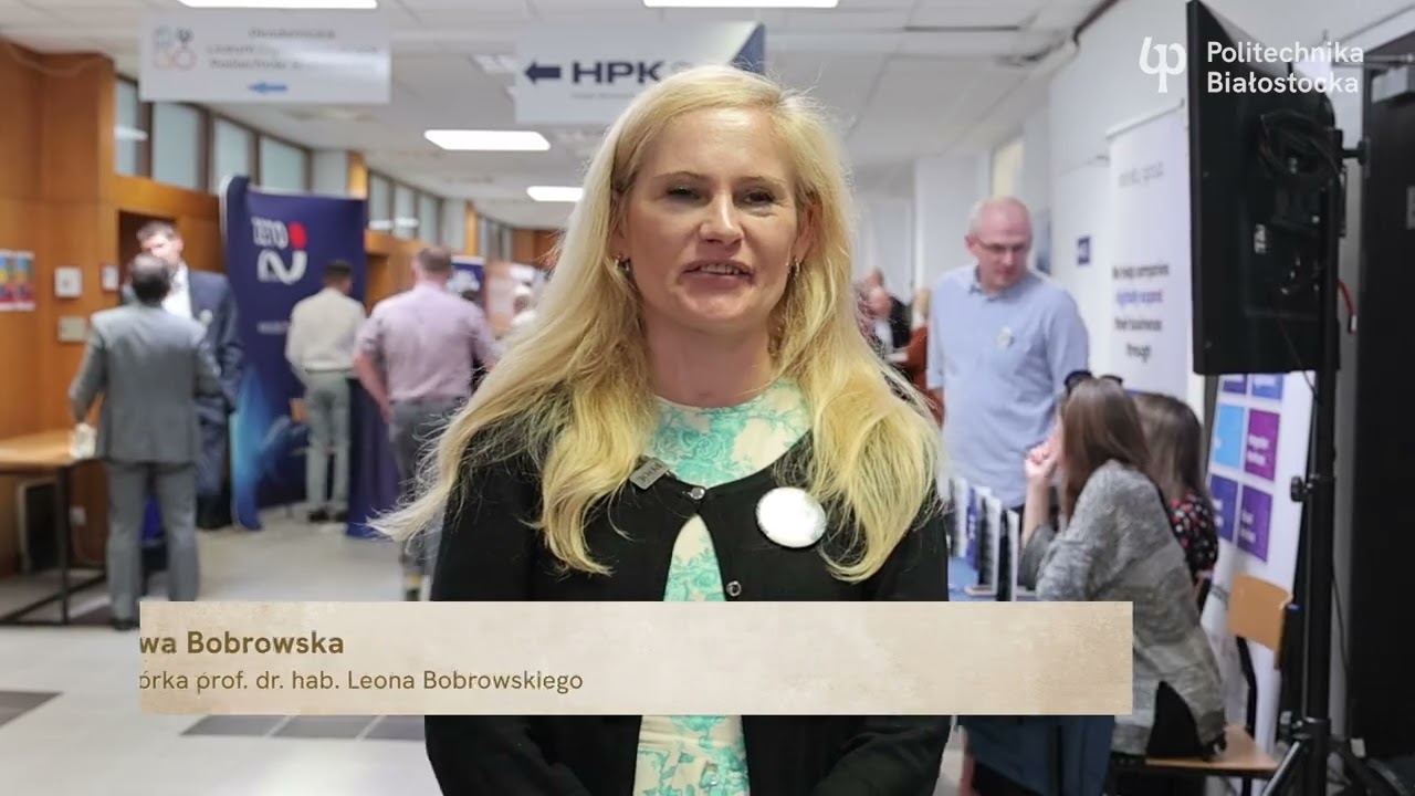 Ewa Bobrowska o nadaniu tytułu Honorowego Profesora PB prof. Leonowi Bobrowskiemu