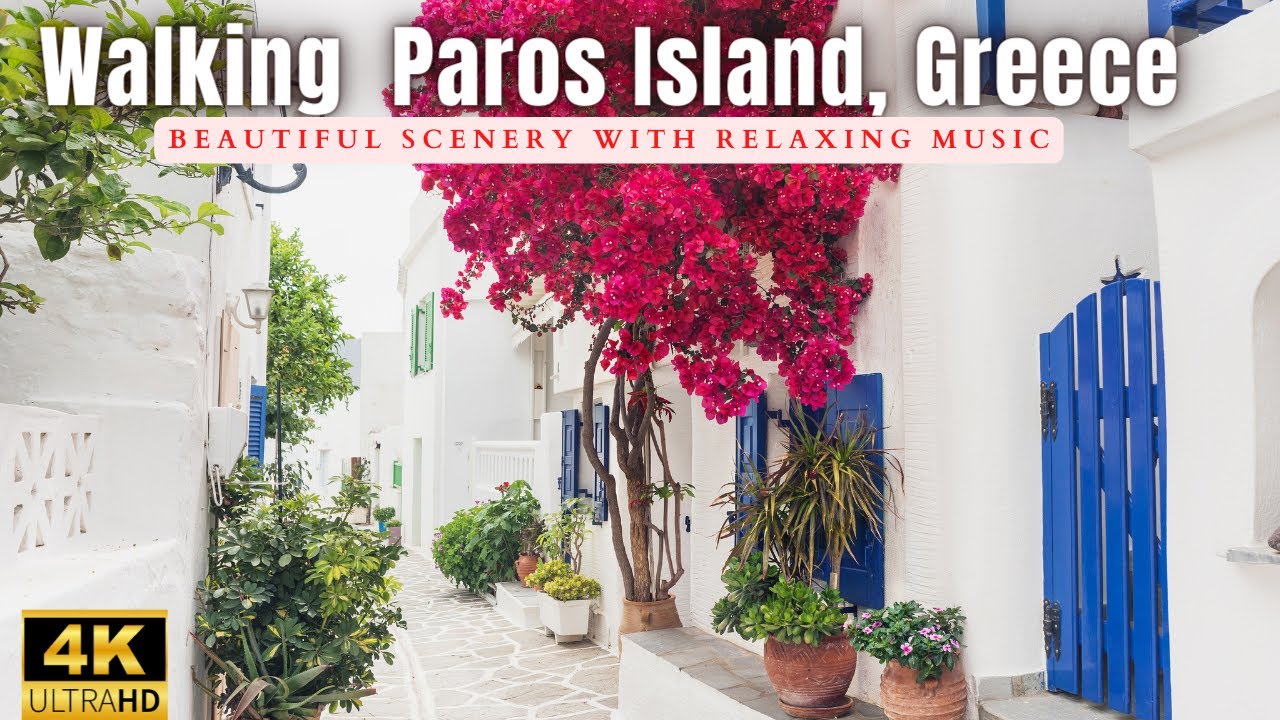 Walk with me In Naousa Street on , Paros Island, Greece