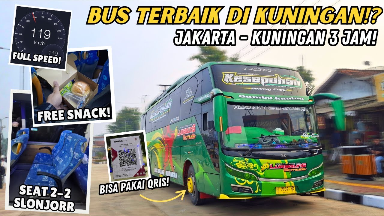 SERVICENYA GILAA‼️JAKARTA - KUNINGAN 3 JAM + DAPAT  SNACK🤩TRIP BUS LURAGUNG TERMUDA BINTANG FAJAR