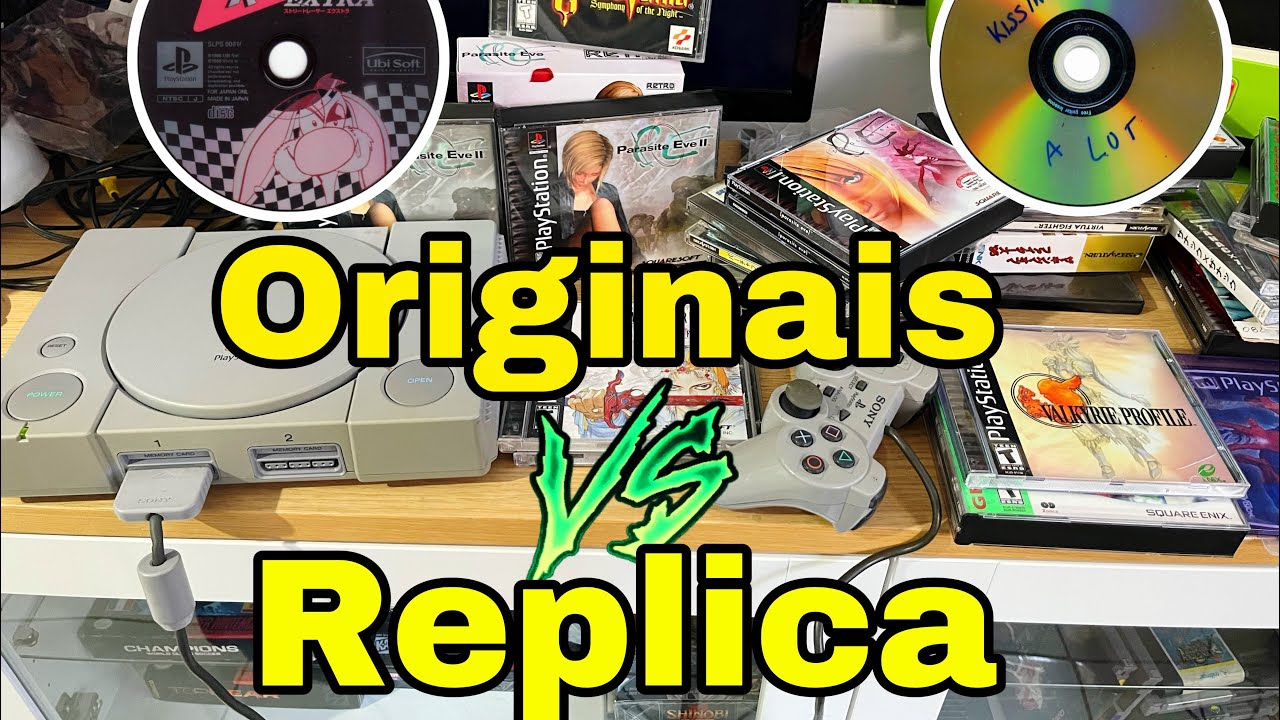 JOGOS RÉPLICAS VS ORIGINAIS PS1