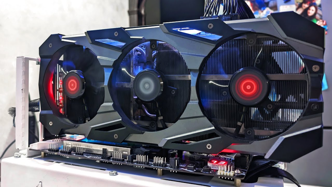 Тест PowerColor RX 5700 XT RED DEVIL (Furmark/Cyberpunk/Tomb Raider/Horizon) Full HD 2678v3