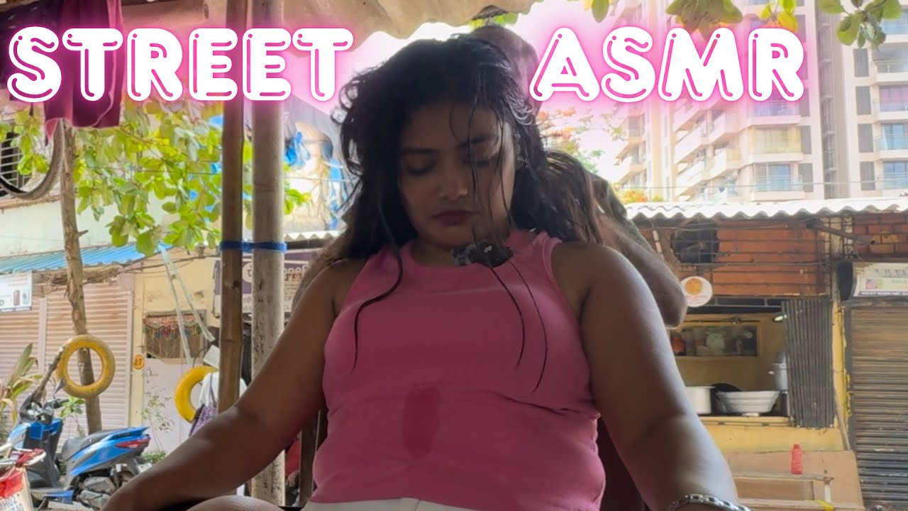Indian Street Head Massage ASMR | Pure Relaxing Vibes | @asmrcity
