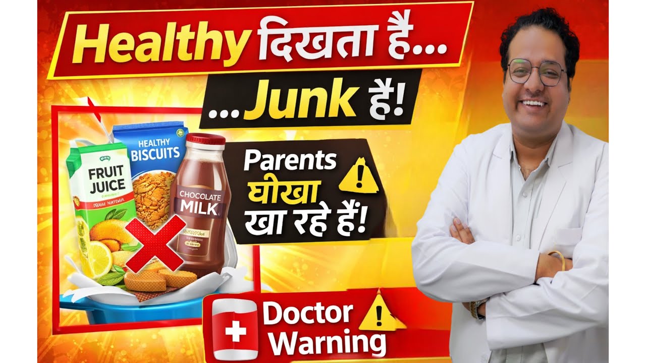 Healthy दिखता है…लेकिन Junk है! | Parents सबसे बड़ी गलती | Pediatrician Explains