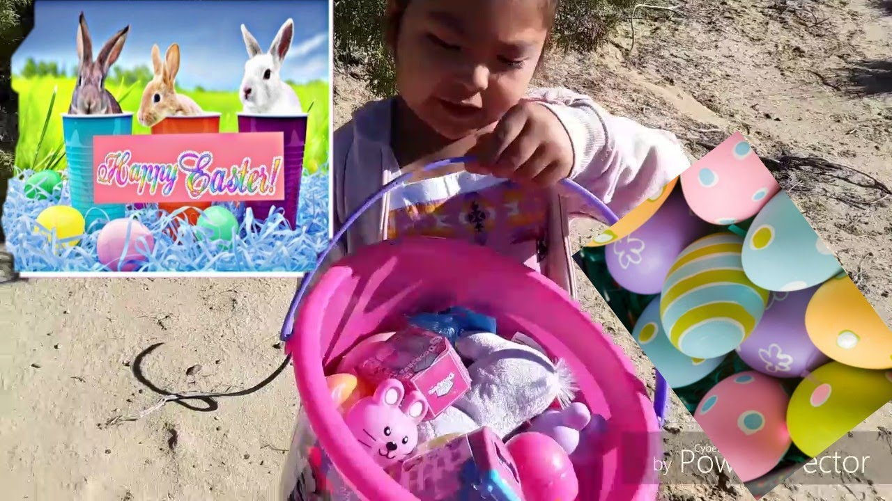 Easter egg hunting with mommy