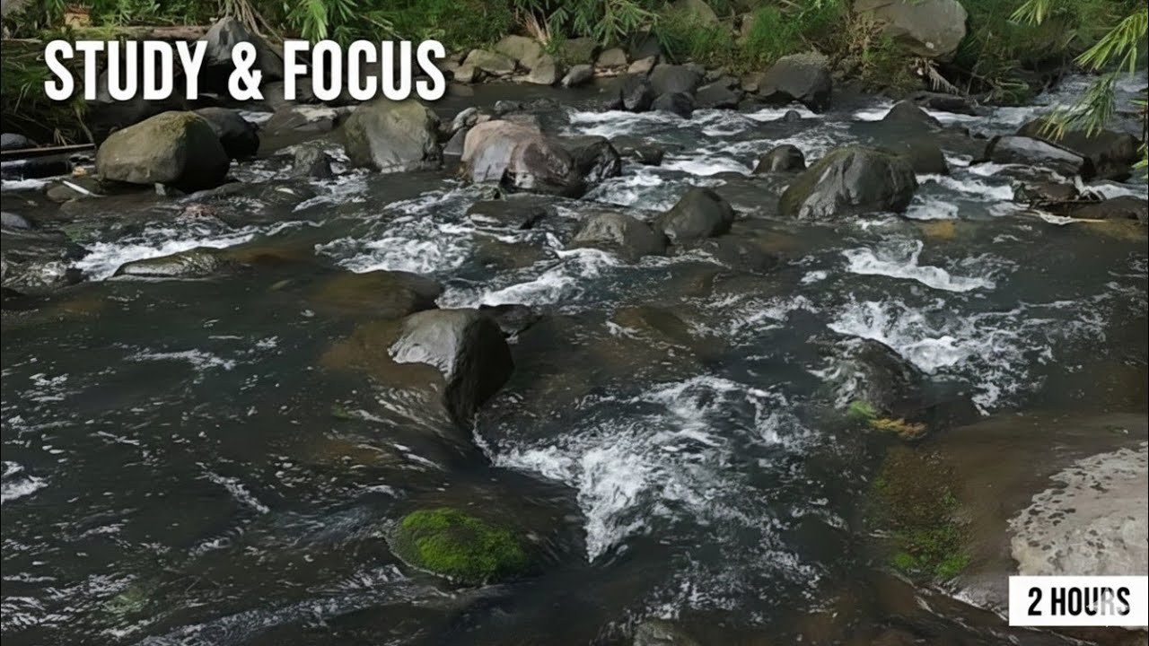 Calm River Flow for Deep Sleep & Noise Masking | 2 Hours of Natural Water Sounds (No Music)