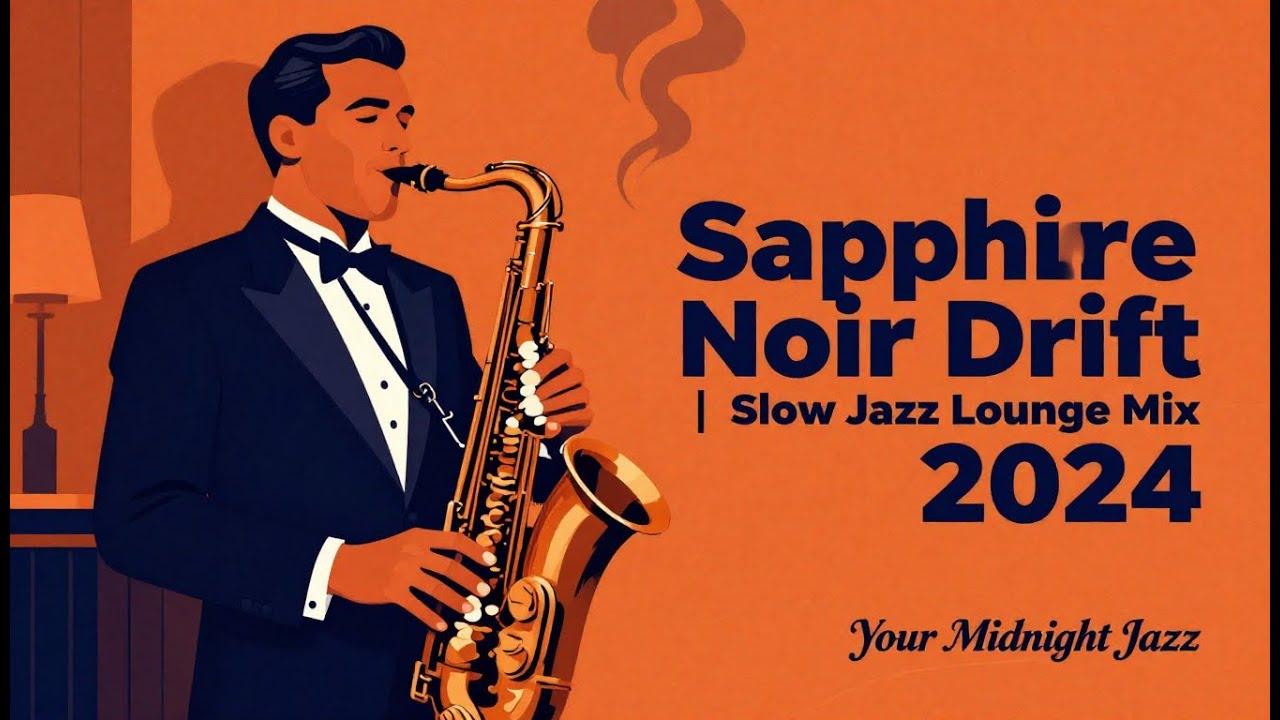 Sapphire Noir Drift 🎷 | Slow Jazz Lounge Mix 2024